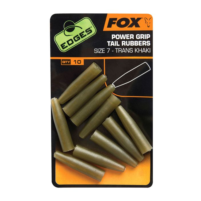 Fox International Edges Surefit Tail Rubbers 10pc protezioni sicure a clip. 2