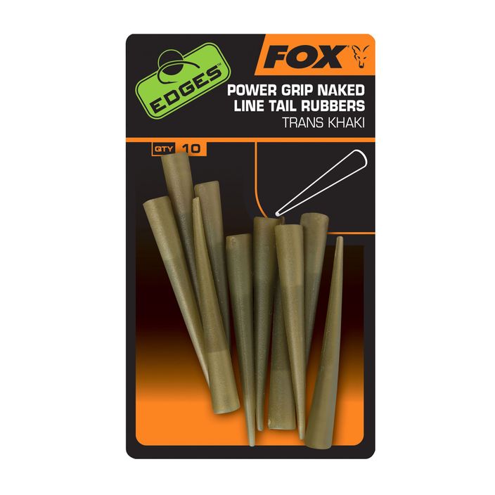 Fox International Power Grip Naked Line Tail Rubbers 10 pezzi protezioni sicure per la clip. 2