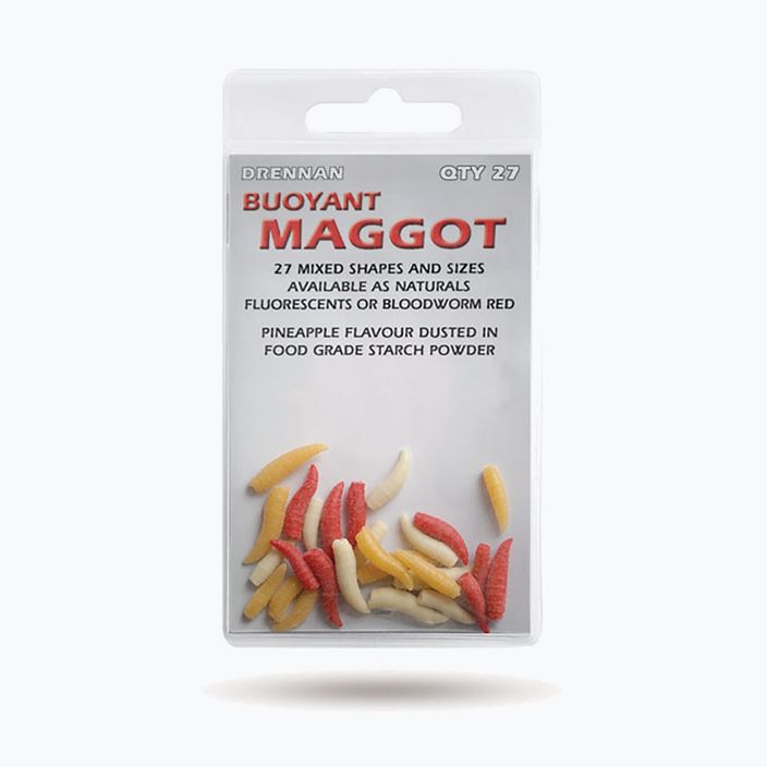 Drennan Buoyant Maggot esca artificiale per vermi 27 naturale TGABBM001