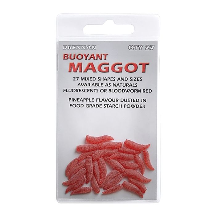 Drennan Buoyant Maggot esca artificiale 27 pezzi rosso TGABBM003 2