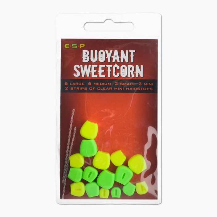 ESP Buoyant Sweetcorn esca artificiale di mais verde e gialla ETBSCGY005 2