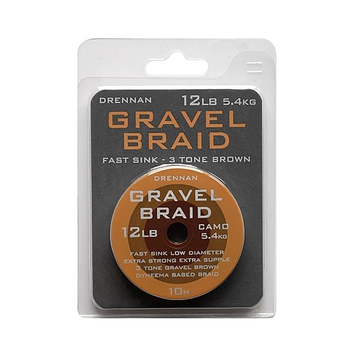 Treccia per il metodo Drennan Gravel Braid marrone KLGB012 2