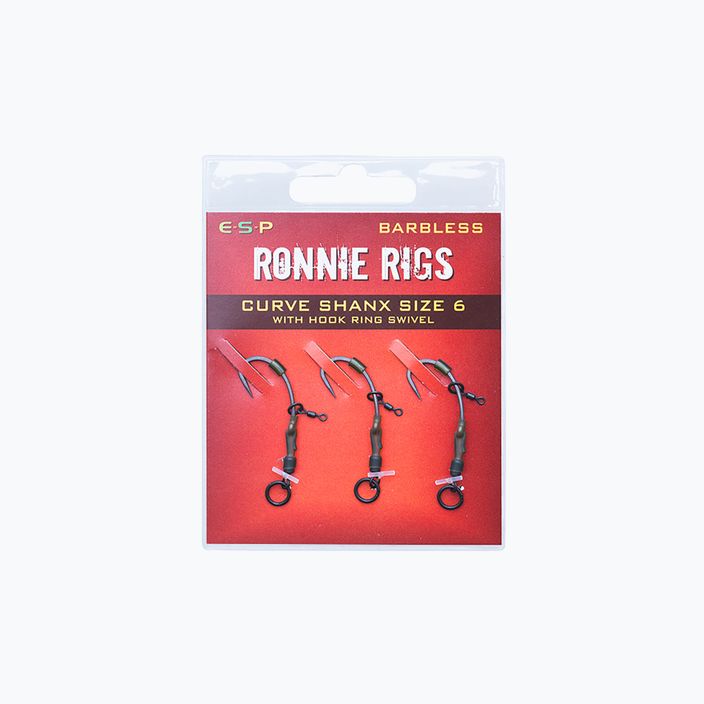 ESP Ronnie Rigs Barbless - piombi per carpe neri EHRRHRS006B