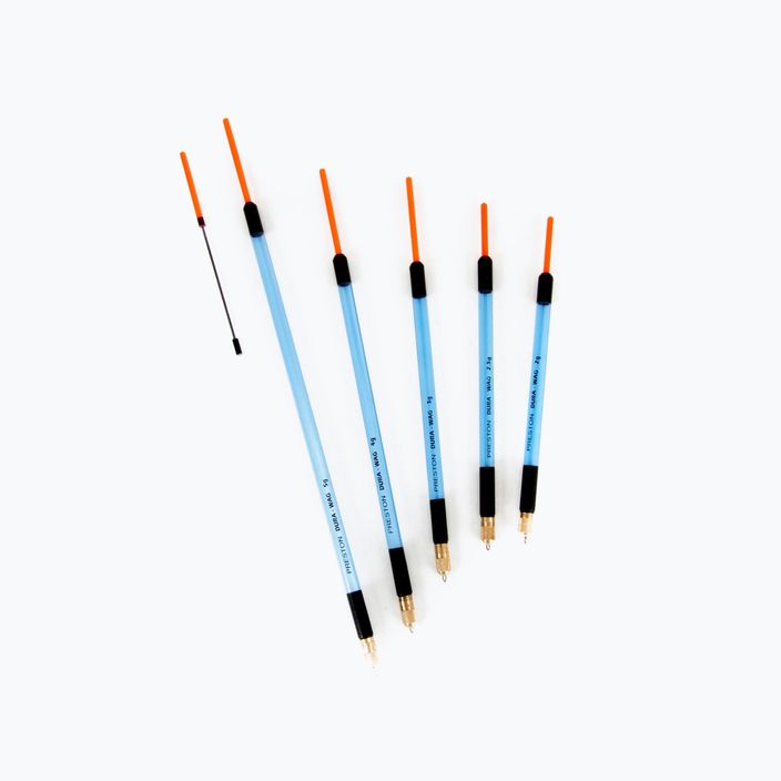 Preston Innovations Dura Wag Adjustable Straight + Inserts blu/arancio waggler float