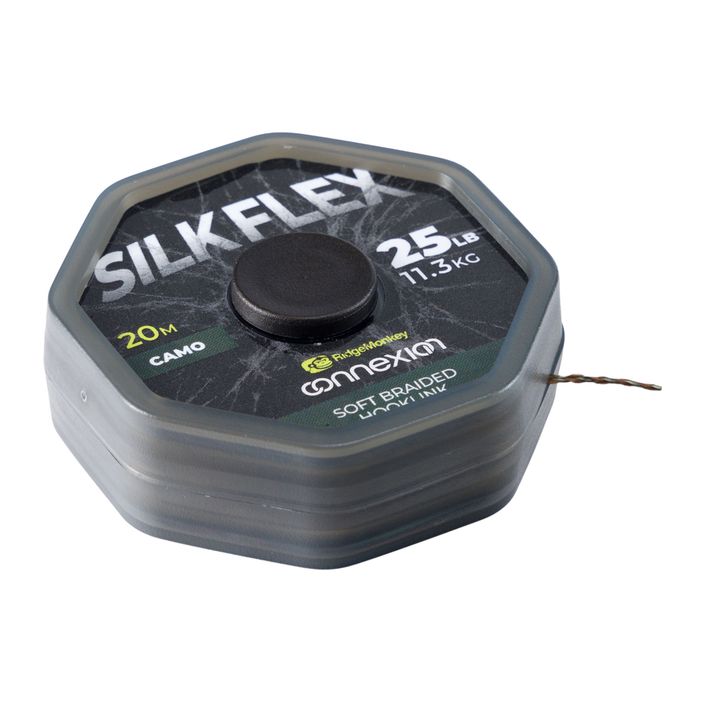 RidgeMonkey Connexion treccia per carpe SilkFlex Soft Braid marrone RMT321 2