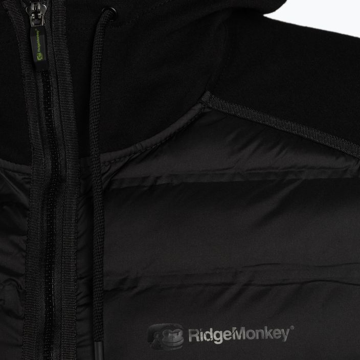 Giacca da pesca da uomo RidgeMonkey Apearel Heavyweight Zip Jacket nero RM653 3