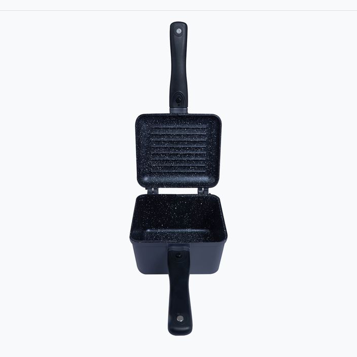 RidgeMonkey Connect Deep Pan and Griddle Granite Edition Casseruola con padella nera RM778 Set di prodotti 4