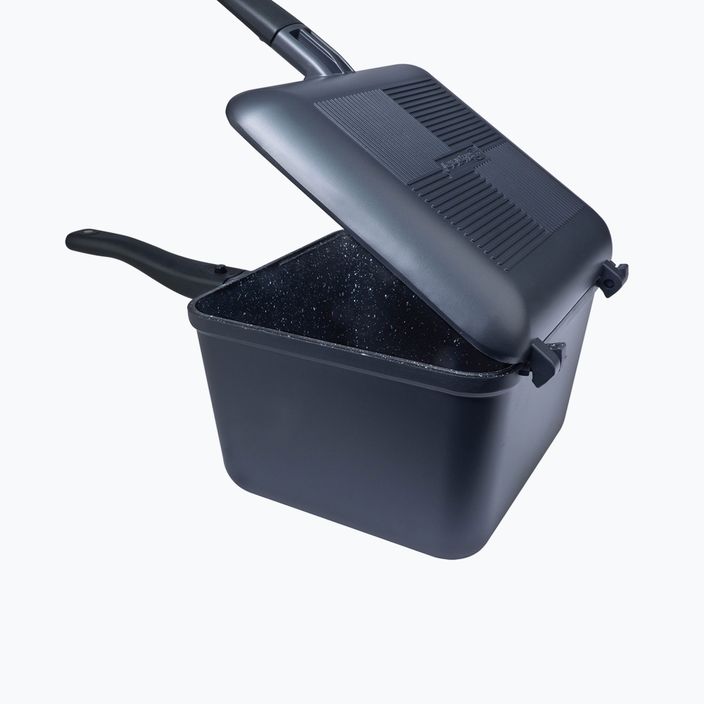 RidgeMonkey Connect Deep Pan e Griddle Granite Edition Set di pentole e padelle nero RM779 4