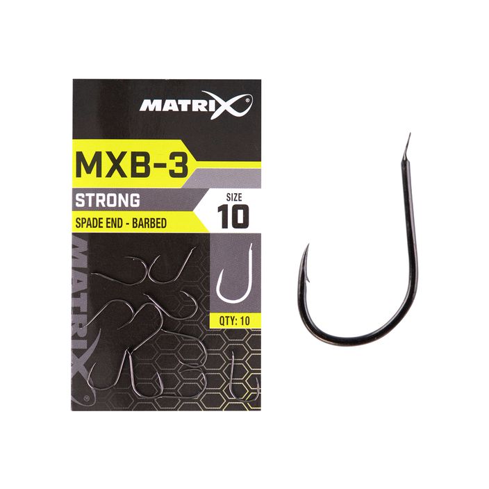 Matrix MXB-3 Ganci a forcella spinati 10 pz. nichel nero 2