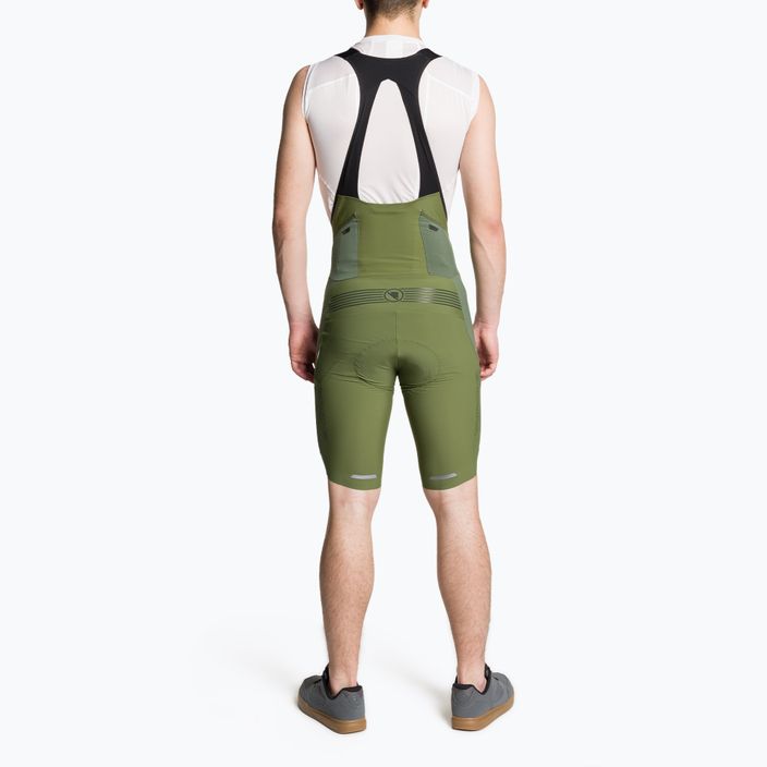 Endura GV500 Reiver Bibshort pantaloncini da ciclismo da uomo verde oliva 2