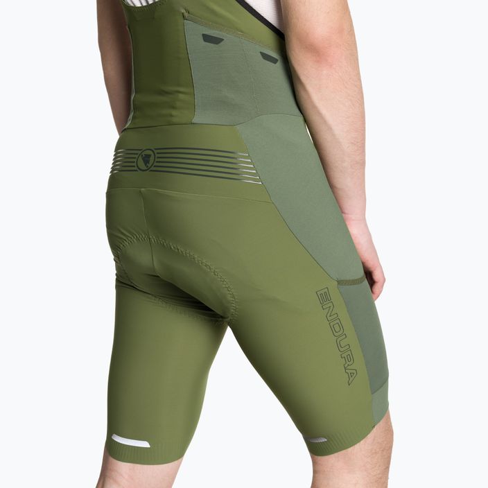 Endura GV500 Reiver Bibshort pantaloncini da ciclismo da uomo verde oliva 4