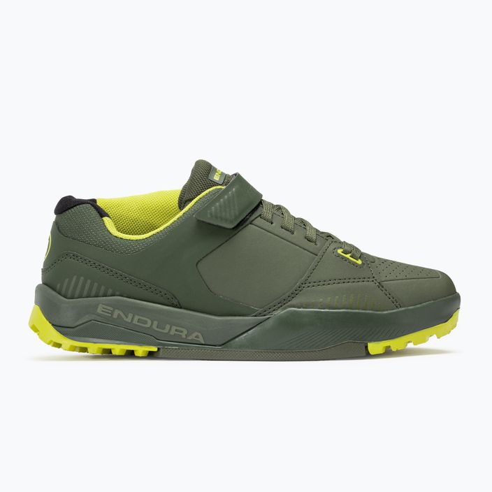 Scarpe da ciclismo con piattaforma da uomo Endura MT500 Burner Flat verde bosco 2