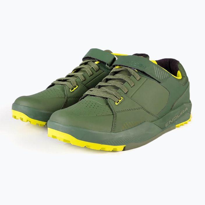 Scarpe da ciclismo con piattaforma da uomo Endura MT500 Burner Flat verde bosco 8