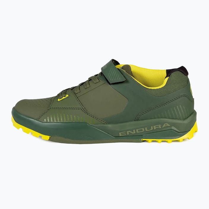 Scarpe da ciclismo con piattaforma da uomo Endura MT500 Burner Flat verde bosco 9