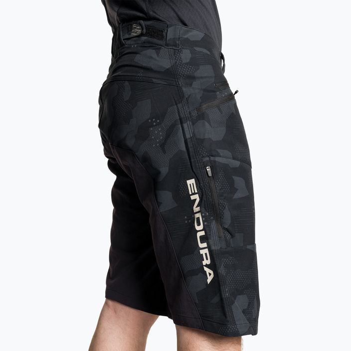 Pantaloncini da ciclismo Endura Singletrack II Short da uomo in camo nero 4