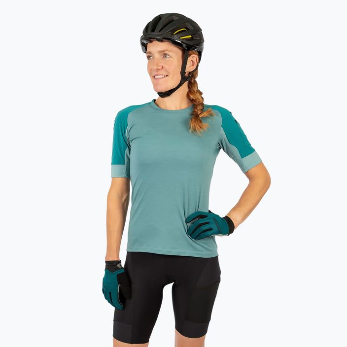 Maglia da ciclismo da donna Endura GV500 S/S verde abete 2