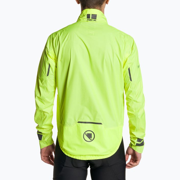 Giacca da ciclismo da uomo Endura Pro SL Waterproof giallo hi-viz 2