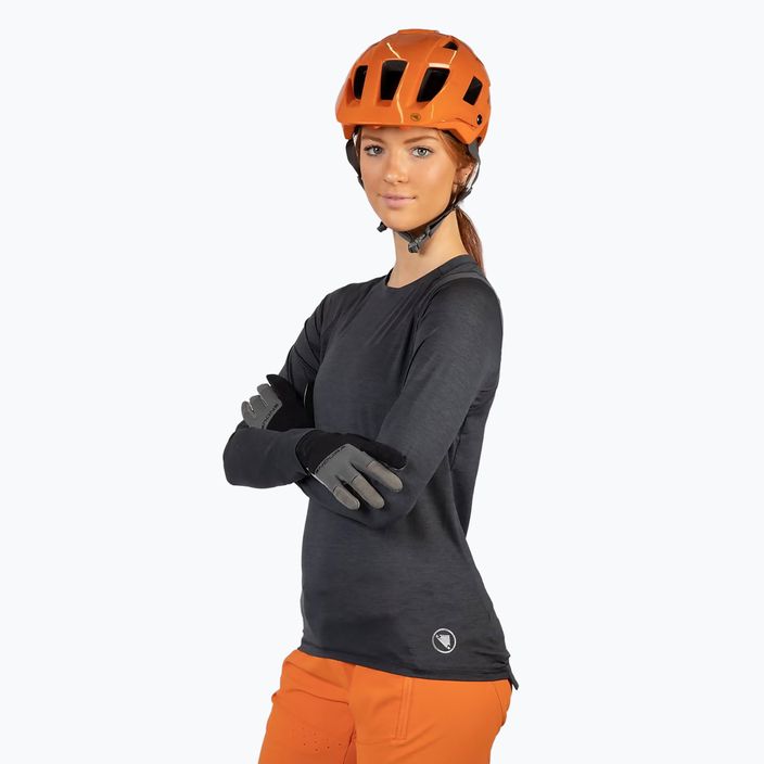 Maniche lunghe ciclismo donna Endura Singletrack grigio 5