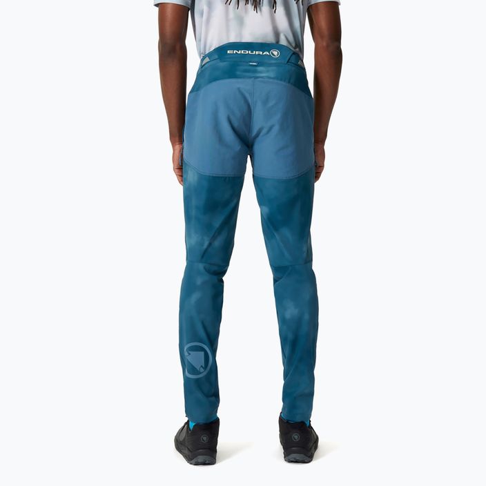 Pantaloni da ciclismo Endura MT500 Burner da uomo in acciaio blu 4