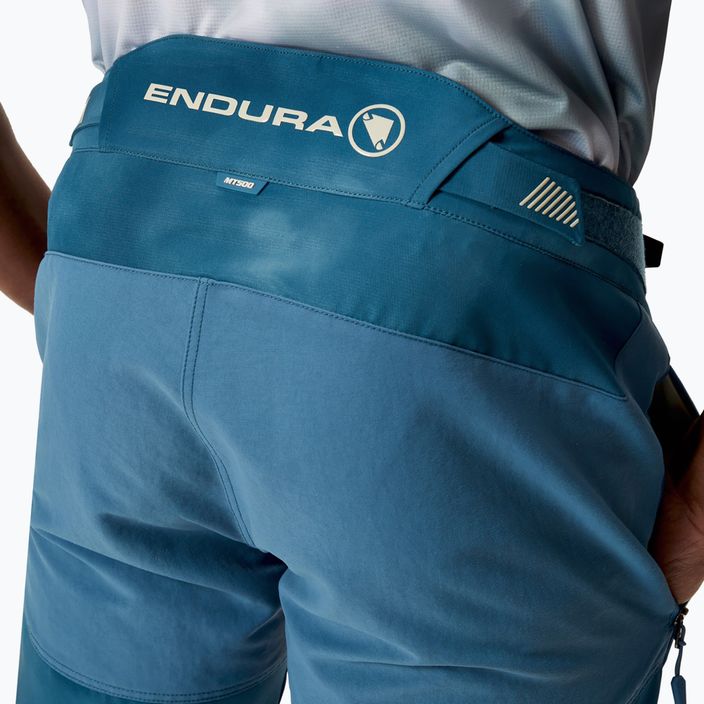 Pantaloni da ciclismo Endura MT500 Burner da uomo in acciaio blu 6