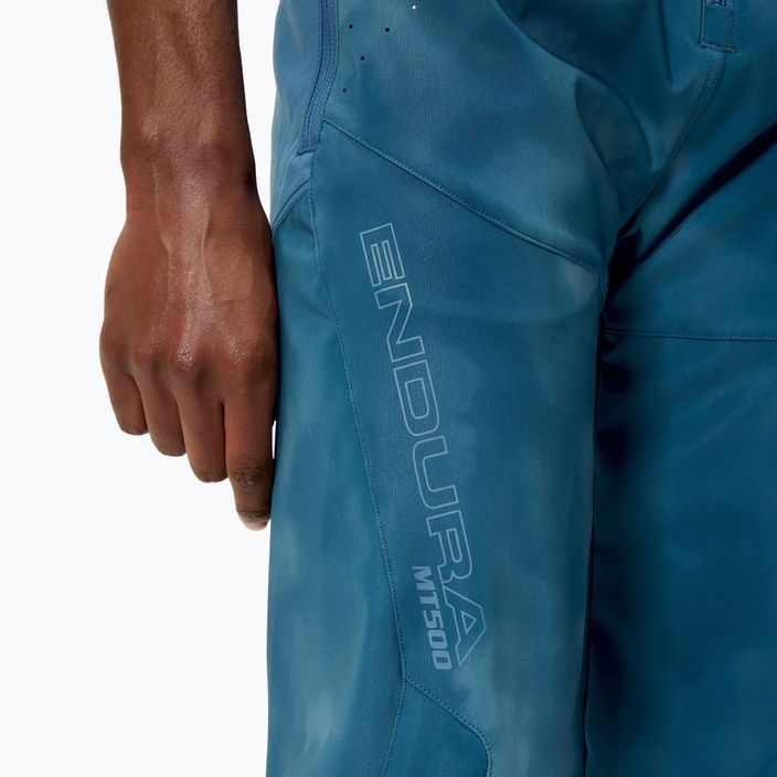 Pantaloni da ciclismo Endura MT500 Burner da uomo in acciaio blu 7