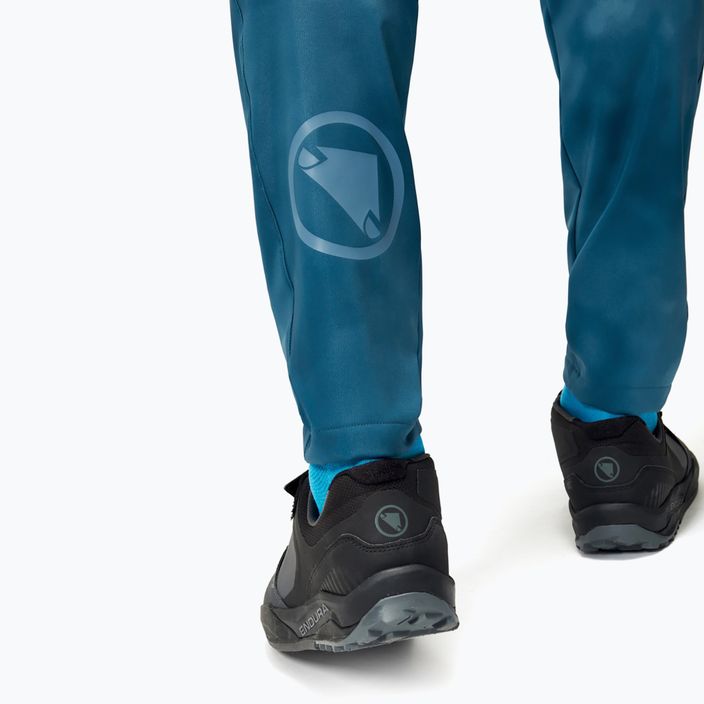 Pantaloni da ciclismo Endura MT500 Burner da uomo in acciaio blu 9
