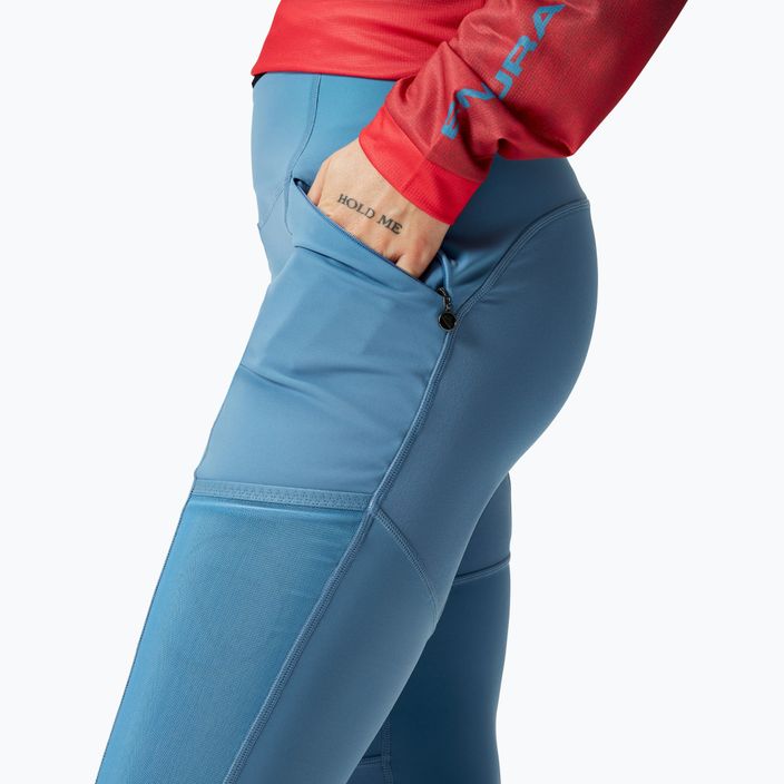 Pantaloni da ciclismo da donna Endura Singletrack blu acciaio 4