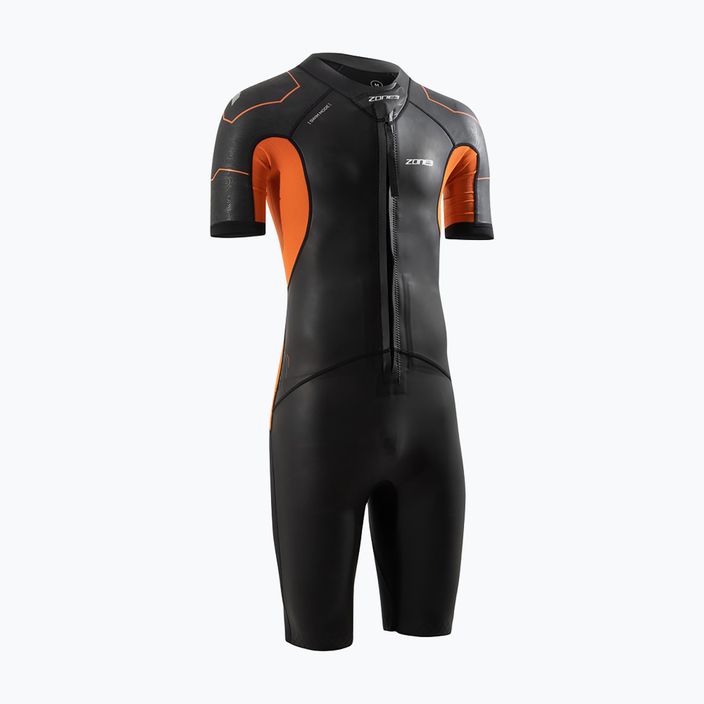 Muta da triathlon ZONE3 Versa Swimrun da uomo nero/arancio/metallo chiaro