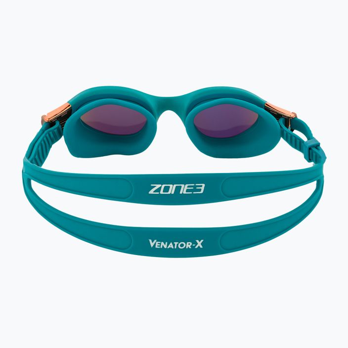 ZONE3 Venator-X Occhialini da nuoto verde acqua/cocco 5