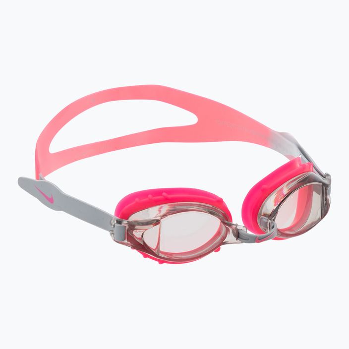 Occhialini da nuoto per bambini Nike Chrome Junior rosa/grigio