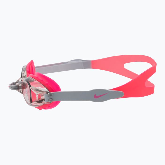 Occhialini da nuoto per bambini Nike Chrome Junior rosa/grigio 3