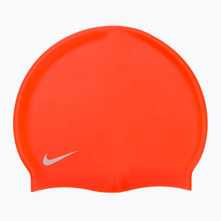 Cuffia da nuoto in silicone solido Nike per bambini, color cremisi