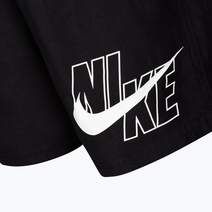 Pantaloncini da bagno Nike Logo Solid Lap da bambino, nero 3