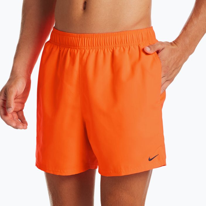 Pantaloncini da bagno Nike Essential 5" Volley arancione totale da uomo 4