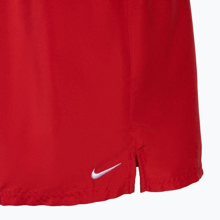 Pantaloncini da bagno Nike Essential 7" Volley Uomo rosso università 4