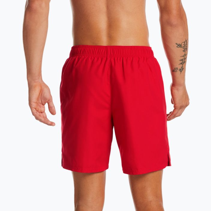 Pantaloncini da bagno Nike Essential 7" Volley Uomo rosso università 6