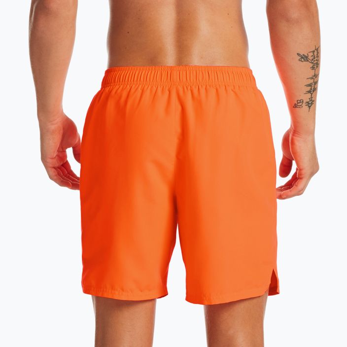 Pantaloncini da bagno Nike Essential 7" Volley arancione totale da uomo 5