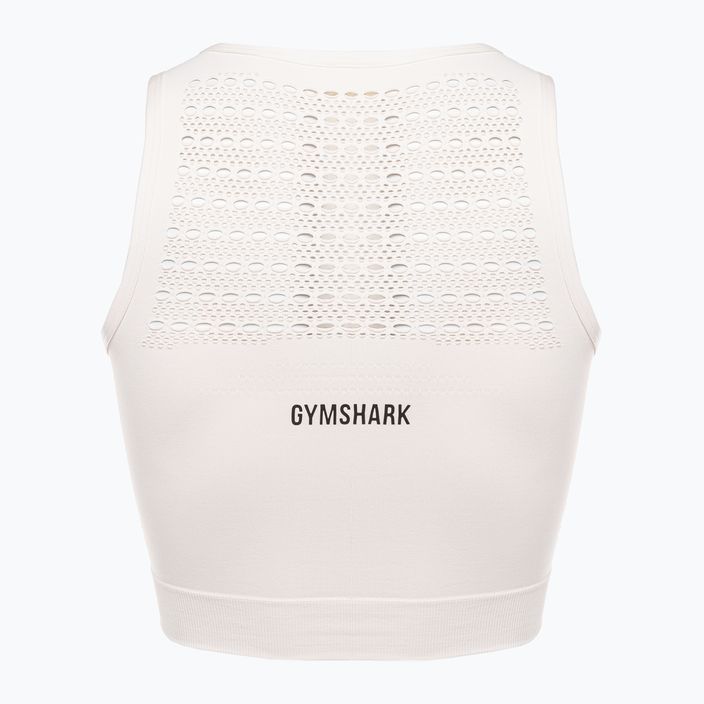 Gymshark Energy Seamless Crop Top donna bianco crema 6
