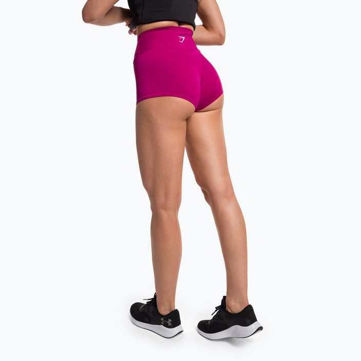 Pantaloncini corti da allenamento Gymshark da donna rosa bacca 3