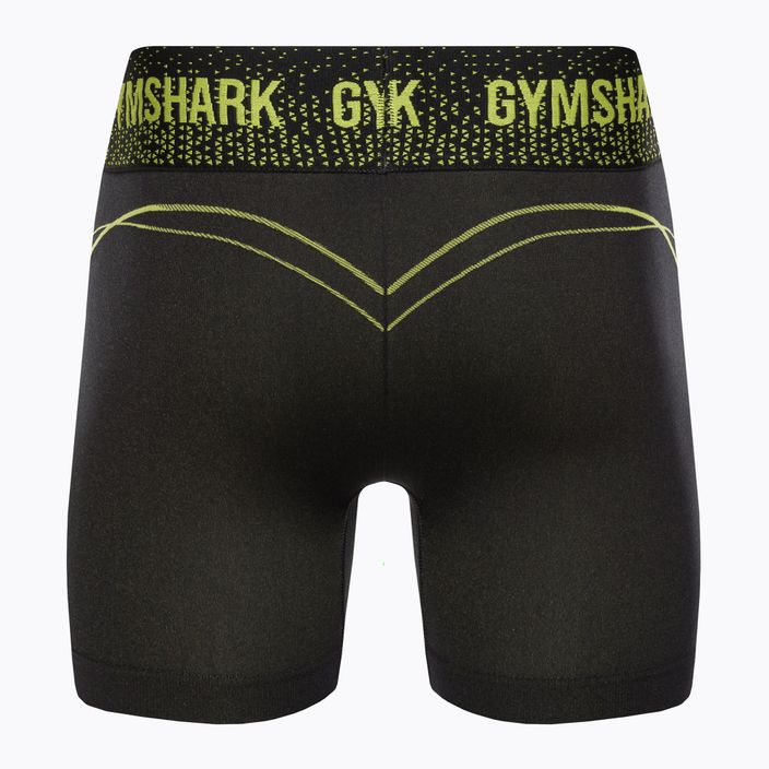 Pantaloncini da allenamento da donna Gymshark Apex Seamless Low Rise verde/nero 6