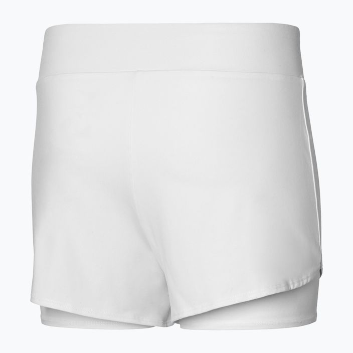 Pantaloncini da tennis da donna Mizuno Flex Short bianco 2