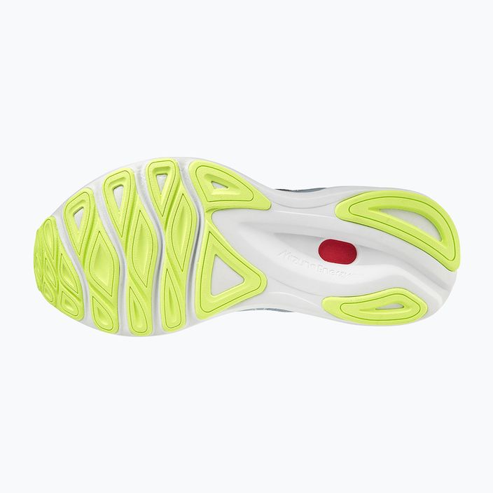 Scarpe da corsa da donna Mizuno Skyrise 3 bianco/bianco/ neo lime 4