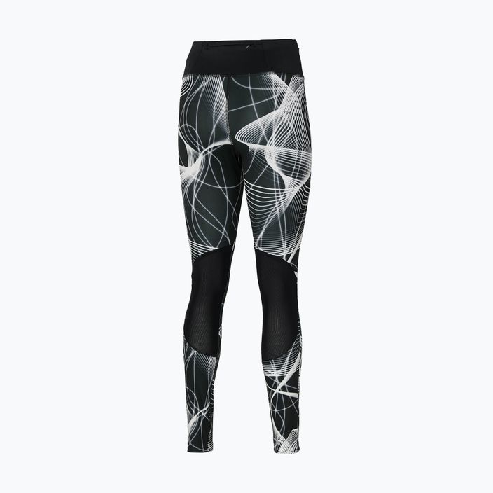 Leggings da corsa da donna Mizuno Stampato nero 2