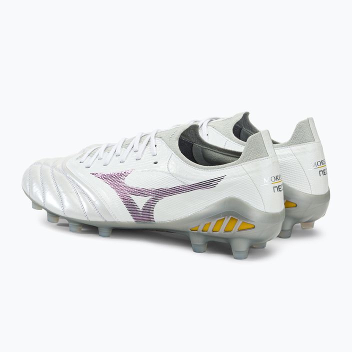 Mizuno Morelia Neo III Beta Elite scarpe da calcio uomo bianco P1GA239104 3