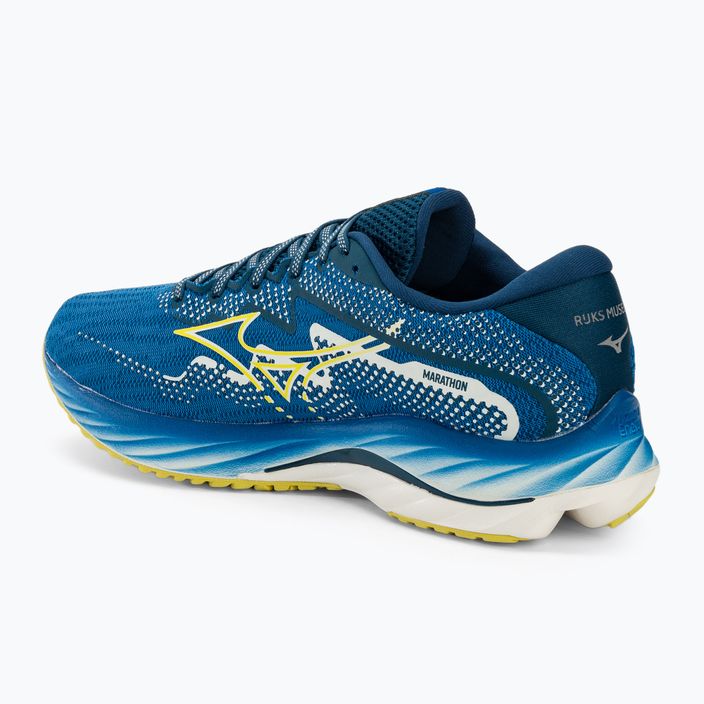 Scarpe da corsa da uomo Mizuno Wave Rider 27 blu/zinnia/poseidon 3