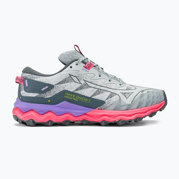 Scarpe da corsa da donna Mizuno Wave Daichi 7 pblue/h-vis pink/ppunch 2