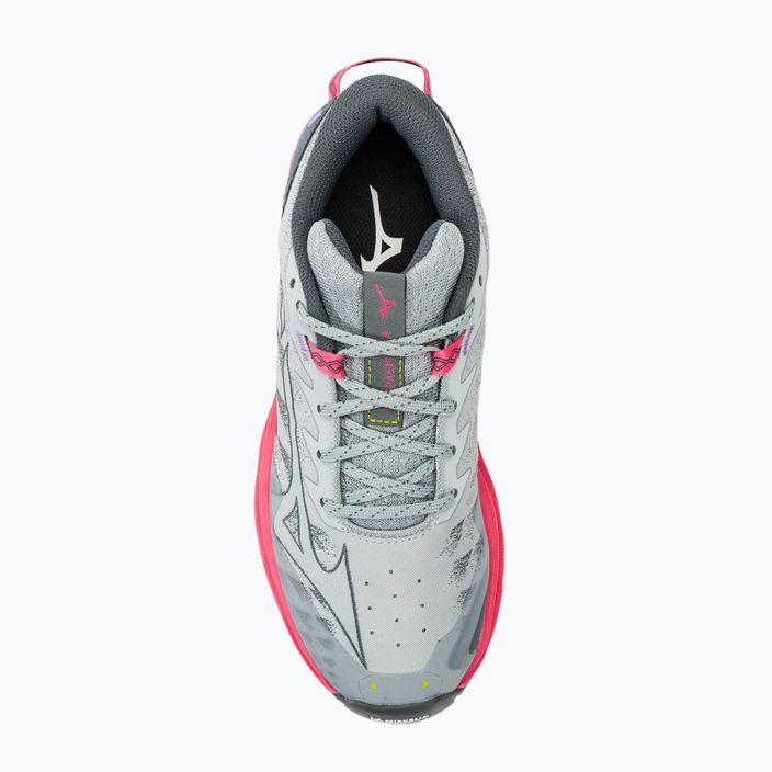 Scarpe da corsa da donna Mizuno Wave Daichi 7 pblue/h-vis pink/ppunch 5