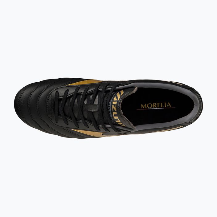 Mizuno Morelia II PRO MD scarpe da calcio da uomo nero/oro/ombra scura 10
