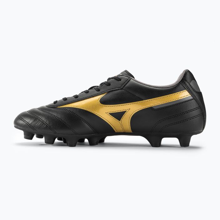 Mizuno Morelia II Club MD scarpe da calcio da uomo nero/oro/ombra scura 3