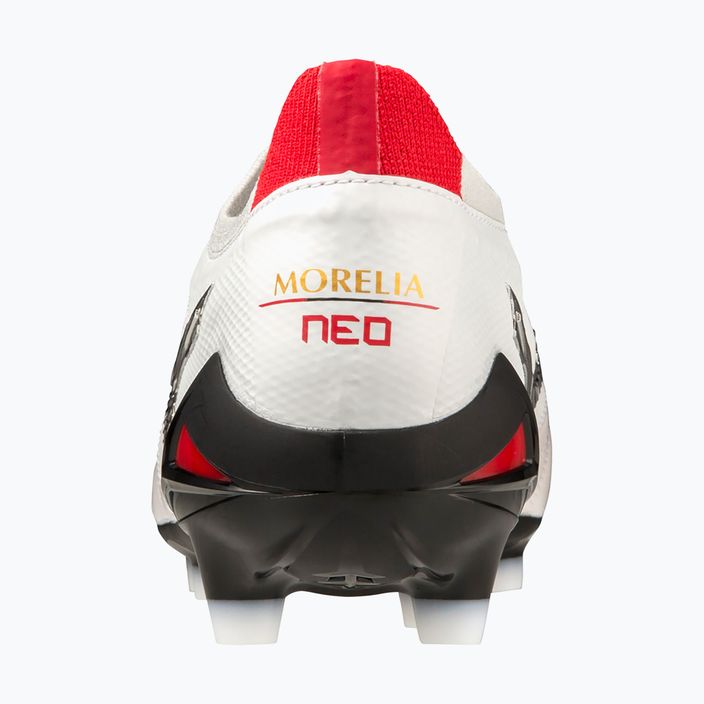Mizuno Morelia Neo IV Beta JP MD scarpe da calcio uomo bianco/nero/rosso cinese 8